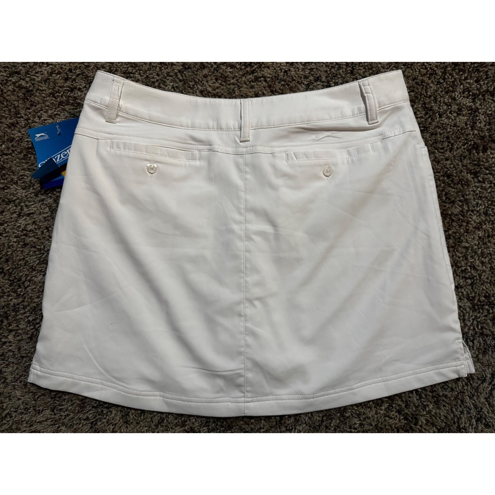 Slazenger Womens Golf Skort White Hydro-Dri Performance Skirt Size 8 NWT - Picture 3 of 3